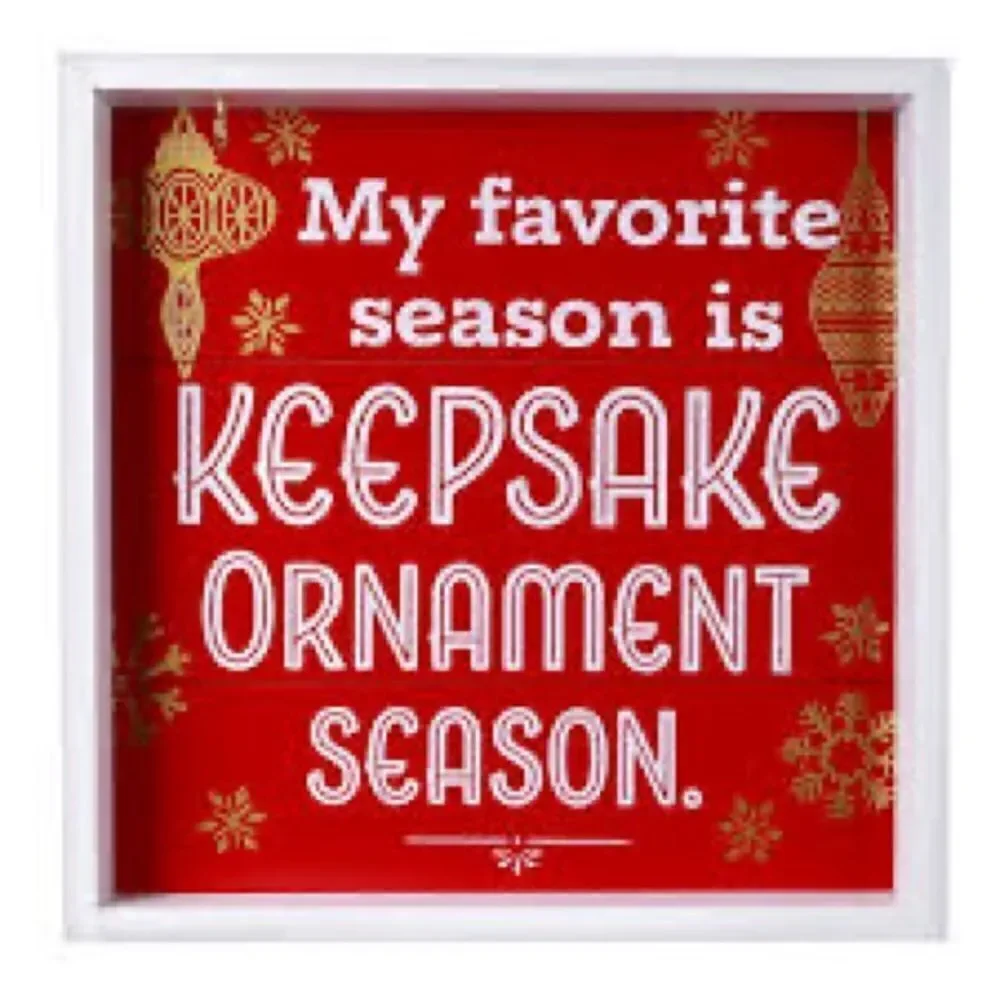 Hallmark My Favorite Season is Keepsake Wood Sign